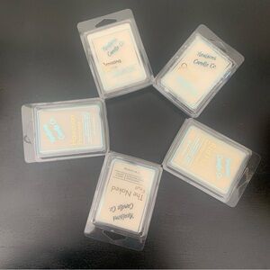Nealsons Candle Co. Hand Poured Various Scented Wax Cubes Melts 2.5oz Lot of 5
